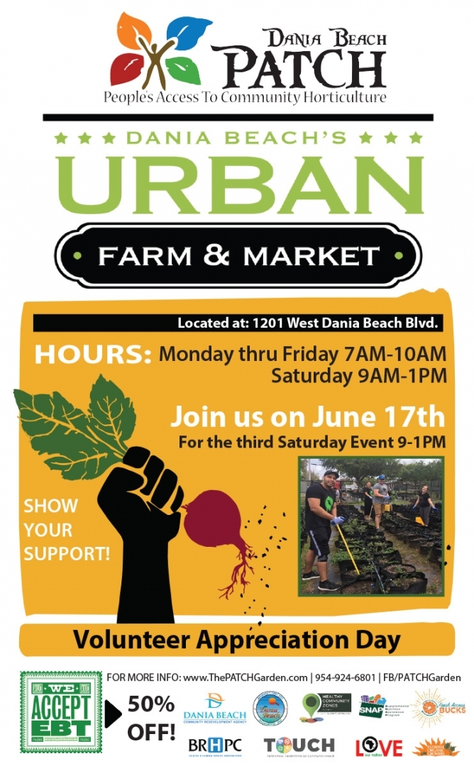 THE PATCH Volunteer Appreciation Day Dania Beach CRA